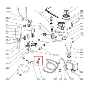 картинка Реле уровня (прессостат) посудомоечной машины в Сервисном центре «Близнецов»
