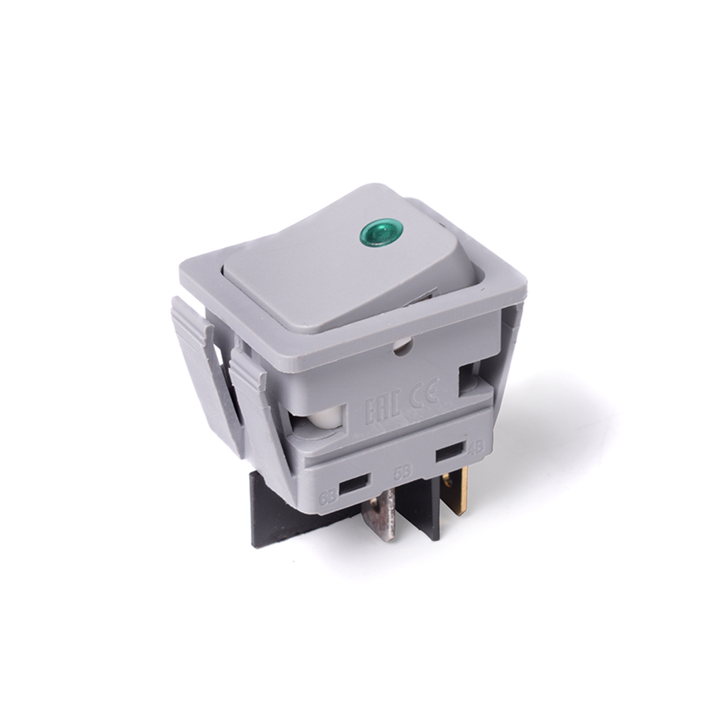 картинка Выключатель клавишный C6053PLNAB зеленая линза, серый корпус конвектора в Сервисном центре «Близнецов»